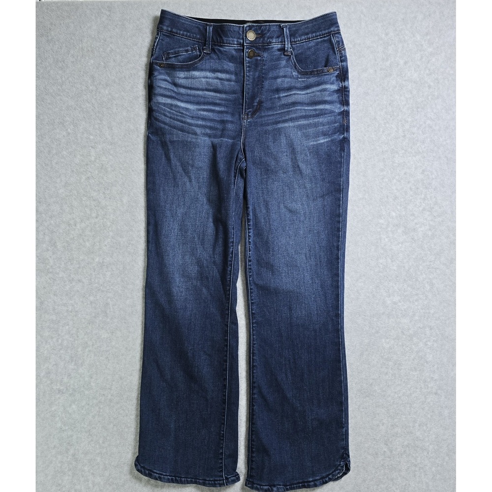 Wit & Wisdom Women's Size 6 Stretch High Rise Bootcut Jeans Elastic Waist Denim